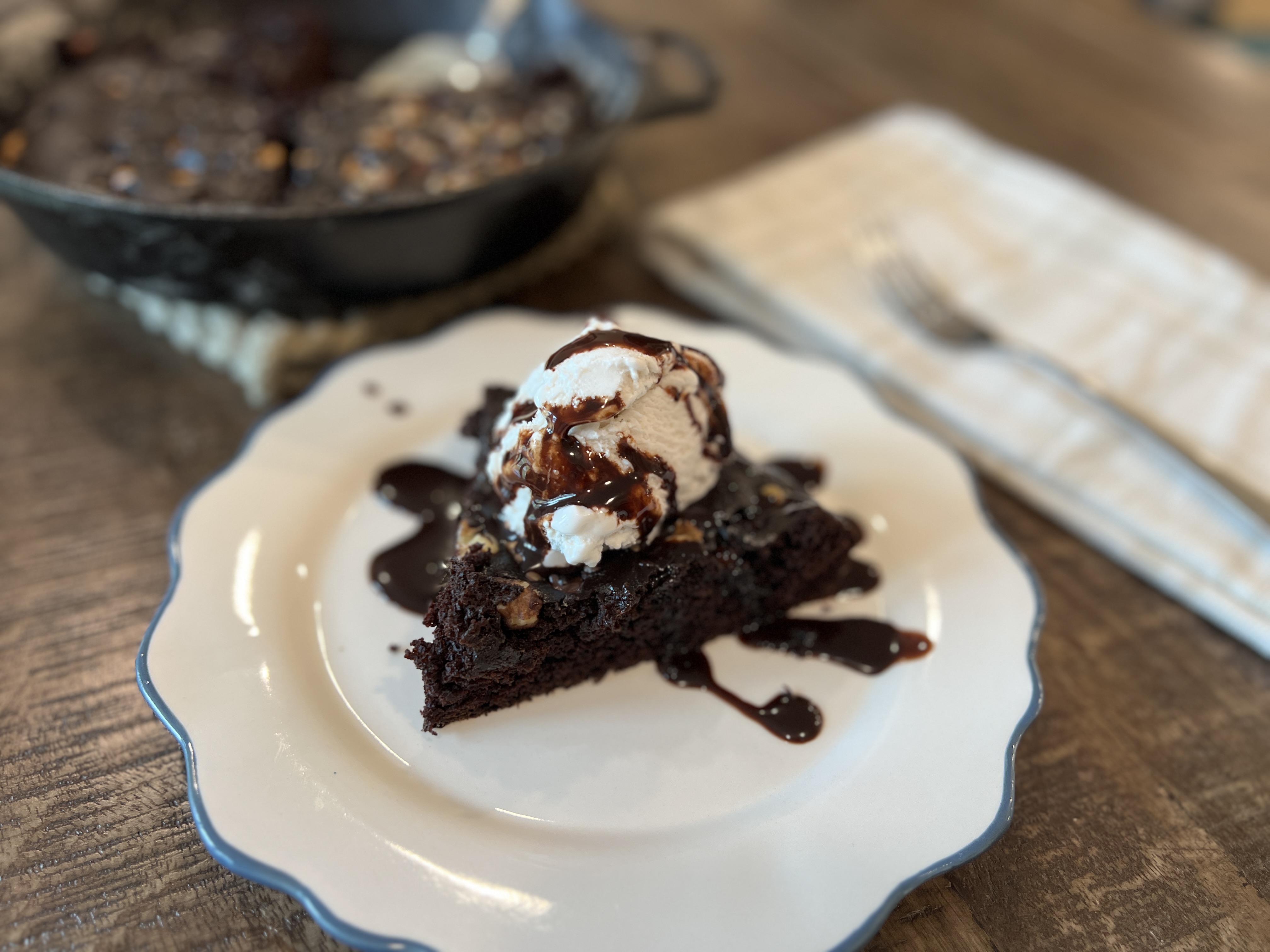 Cast Iron Chocolate Cake