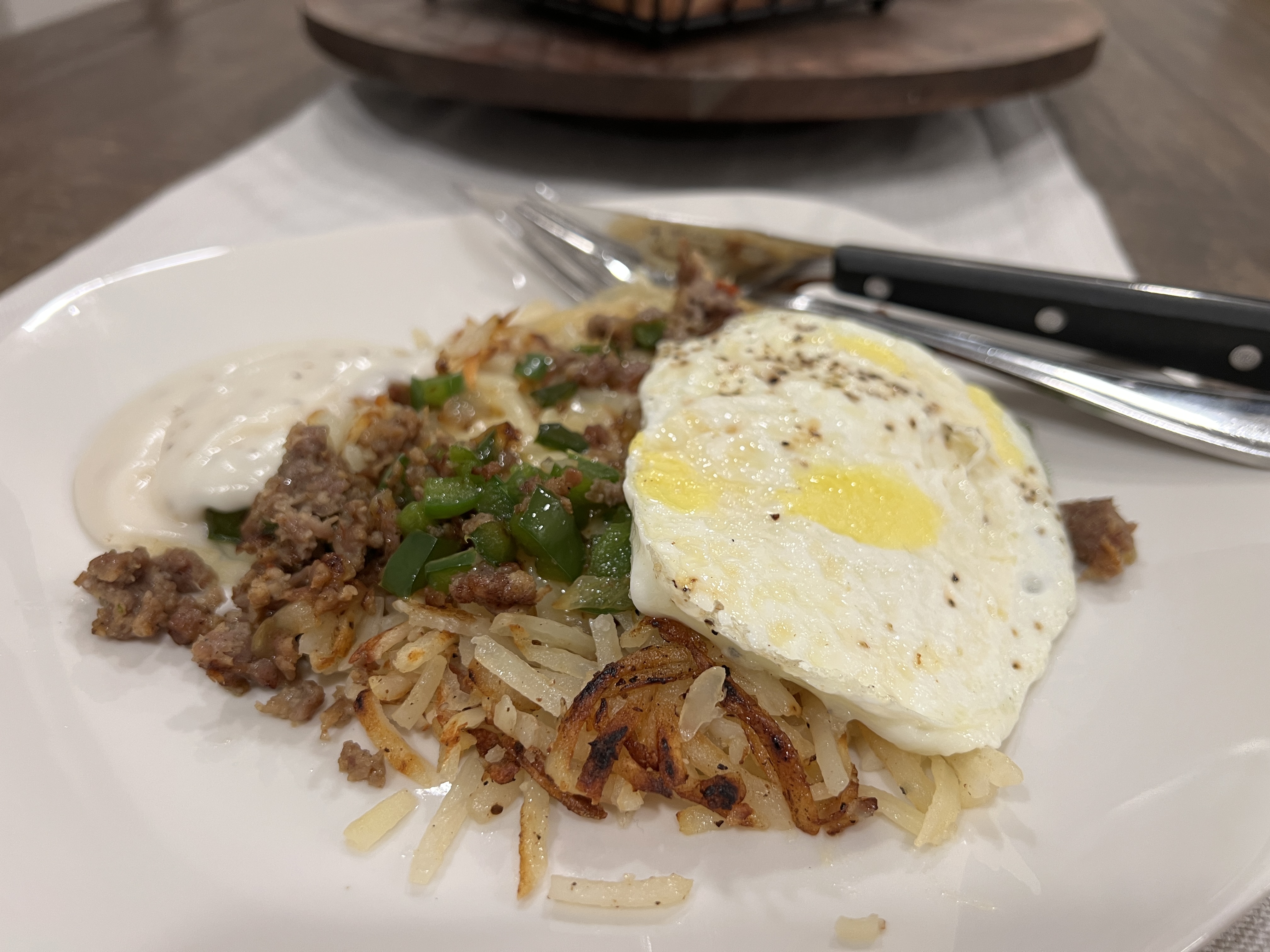 Country Cast-Iron Hashbrown Plate